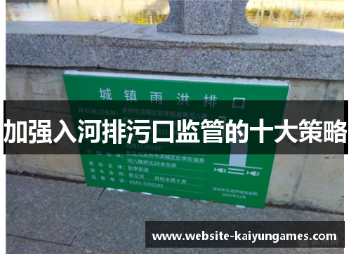 加强入河排污口监管的十大策略